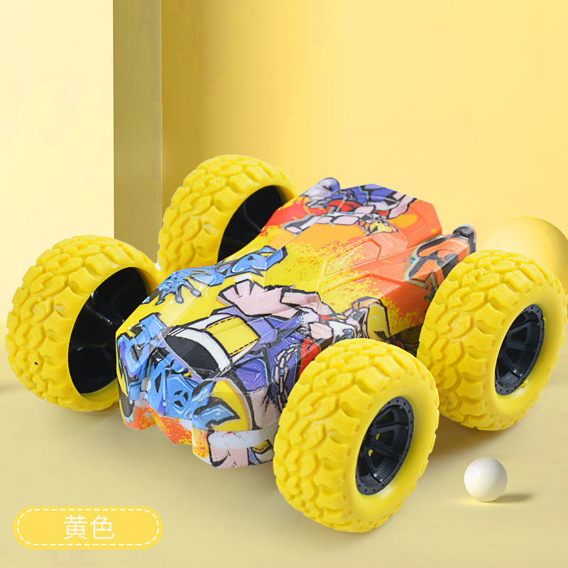 Popular Children Inertial 4WD Toy Double-sided Drive Boys Gift Plastic Car Model Children Toy Car