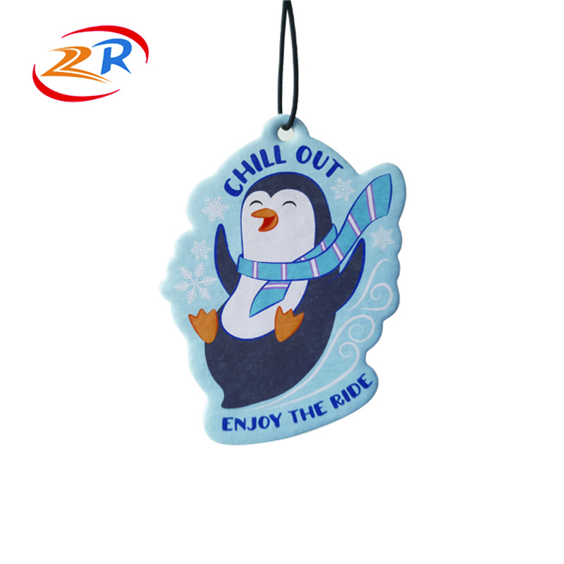 Custom 2mm cotton absorbent scented paper car air freshener