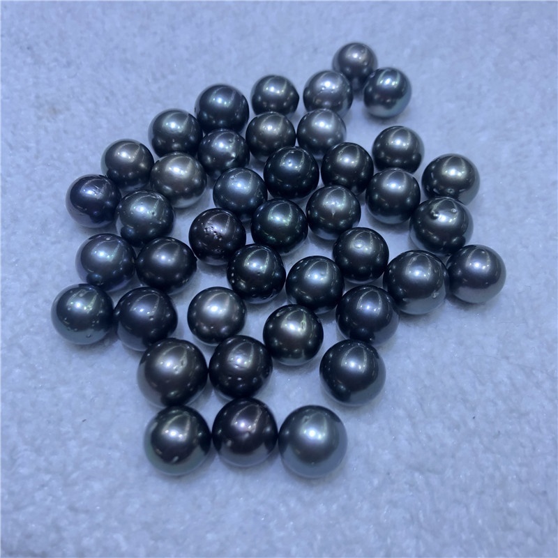 Wholesale 10-13mm AA Grade Loose Tahitian Pearls Authentic Tahitian Black Pearl Loose For Jewelry Making