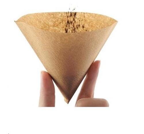 Household cafec abaca Commercial V02 Shape Portable Disposable  biodegradable coffee filters Paper Customized