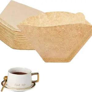 #4 cone style  Coffee Filter Paper Natural  Cone White Coffee Filters for Bulk Brewing