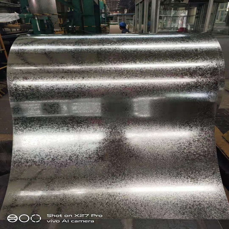 Galvanized zinc coated steel sheet Dry DX51D with Minimum spangle for roofing panels