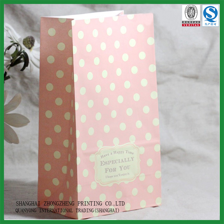 Custom Cheap Promotion Kraft Paper Wedding Door Gift Paper Bag