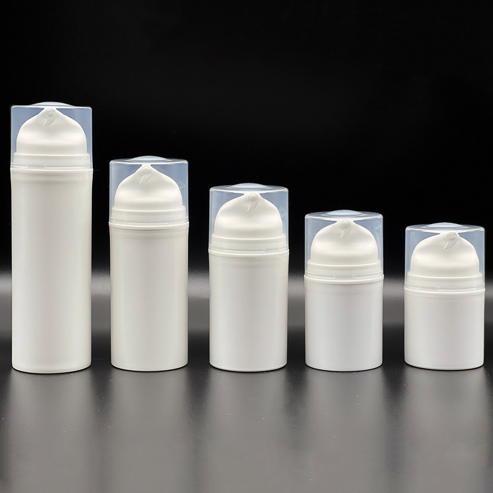 Cylinder shape cosmetic airless vacuum pump bottle 30ml 50ml 75ml 100ml 150ml