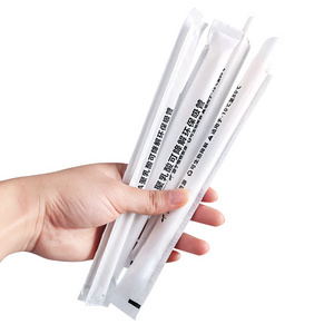 Custom drinking straws disposable PLA biodegradable milk bubble tea straight straw