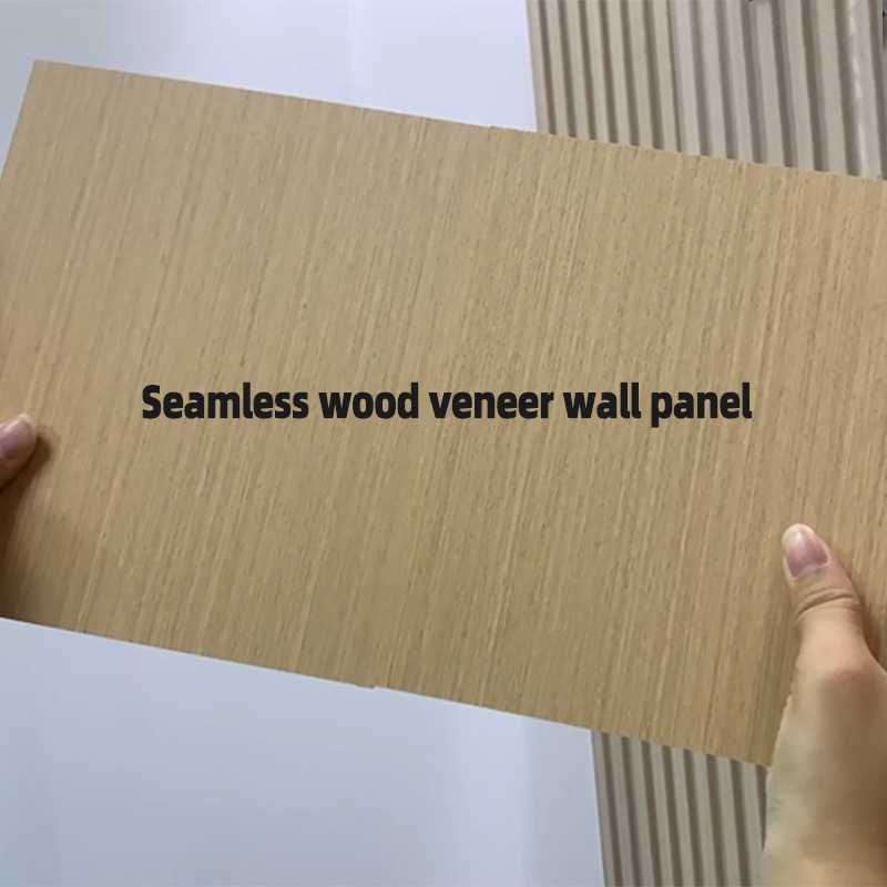 8mm Solid Wall Board Wood Grain Wood Veneer Panel Interior Wall Decor Seamless Wall Panels