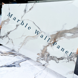 High quality Environment Friendly wall panels wall interior PET marble wall panel