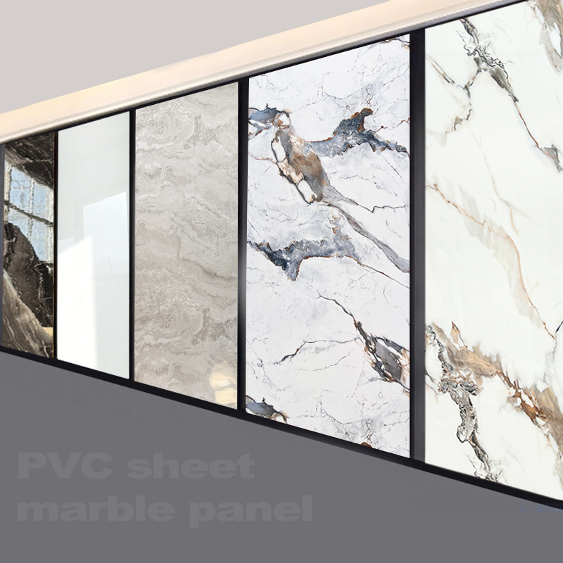 carbon slate marble wall decorative bamboo charcoal wood veneer bamboo charcoal board pvc uv marble sheet wall panel