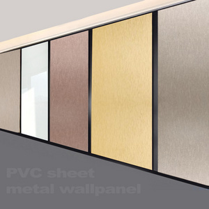 Interior decoration 3d printing wall plastic  metal pvc panels for bathroom