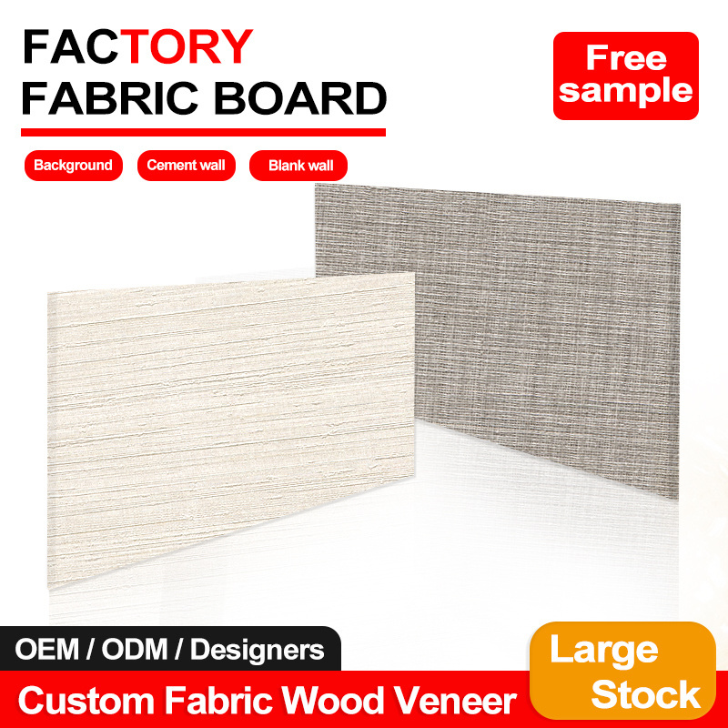 PVC Bamboo Charcoal Fiber Fabric Texture Wall Panel WPC Wood Veneer Wall Board PVC Foam Board