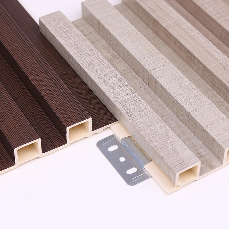 WPC Wall panel Building Materials PVC Interior decorative panels Cladding Boards Fluted Wall Panels