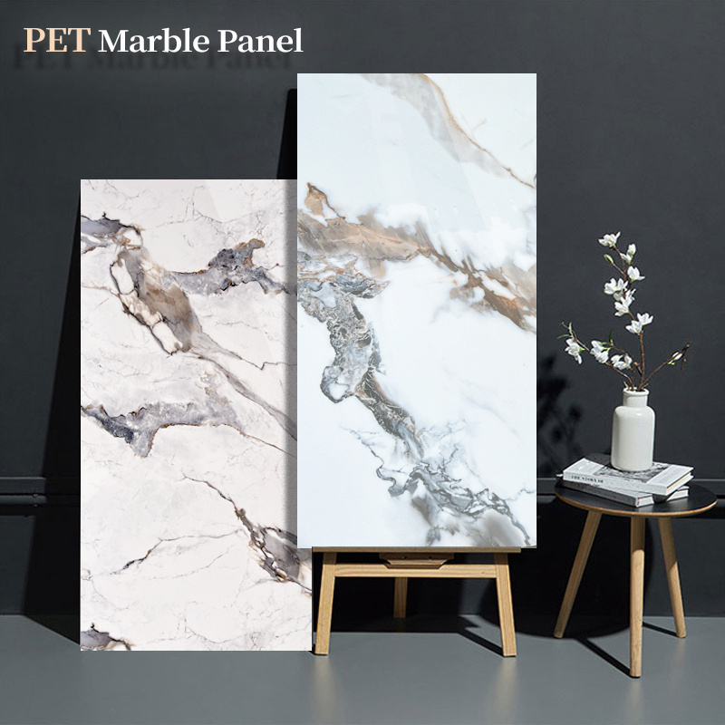 Hot Selling Product PET Solid Decorative Wall Panels Bamboo Charcoal PVC Marble Sheet