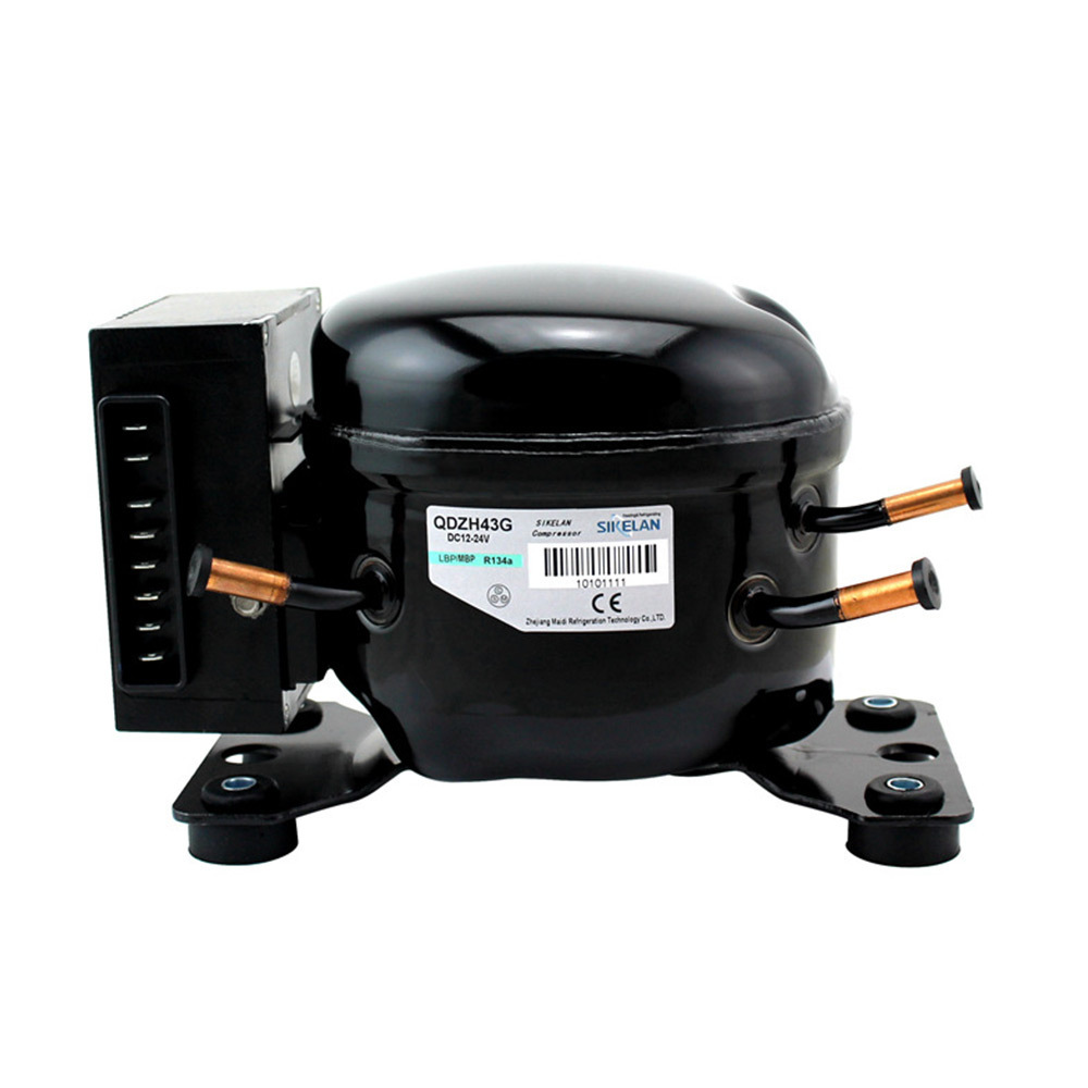 Hermtic Motor-compressor 138W 12V solar power R134a DC refrigerator fridge compressor QDZH43G