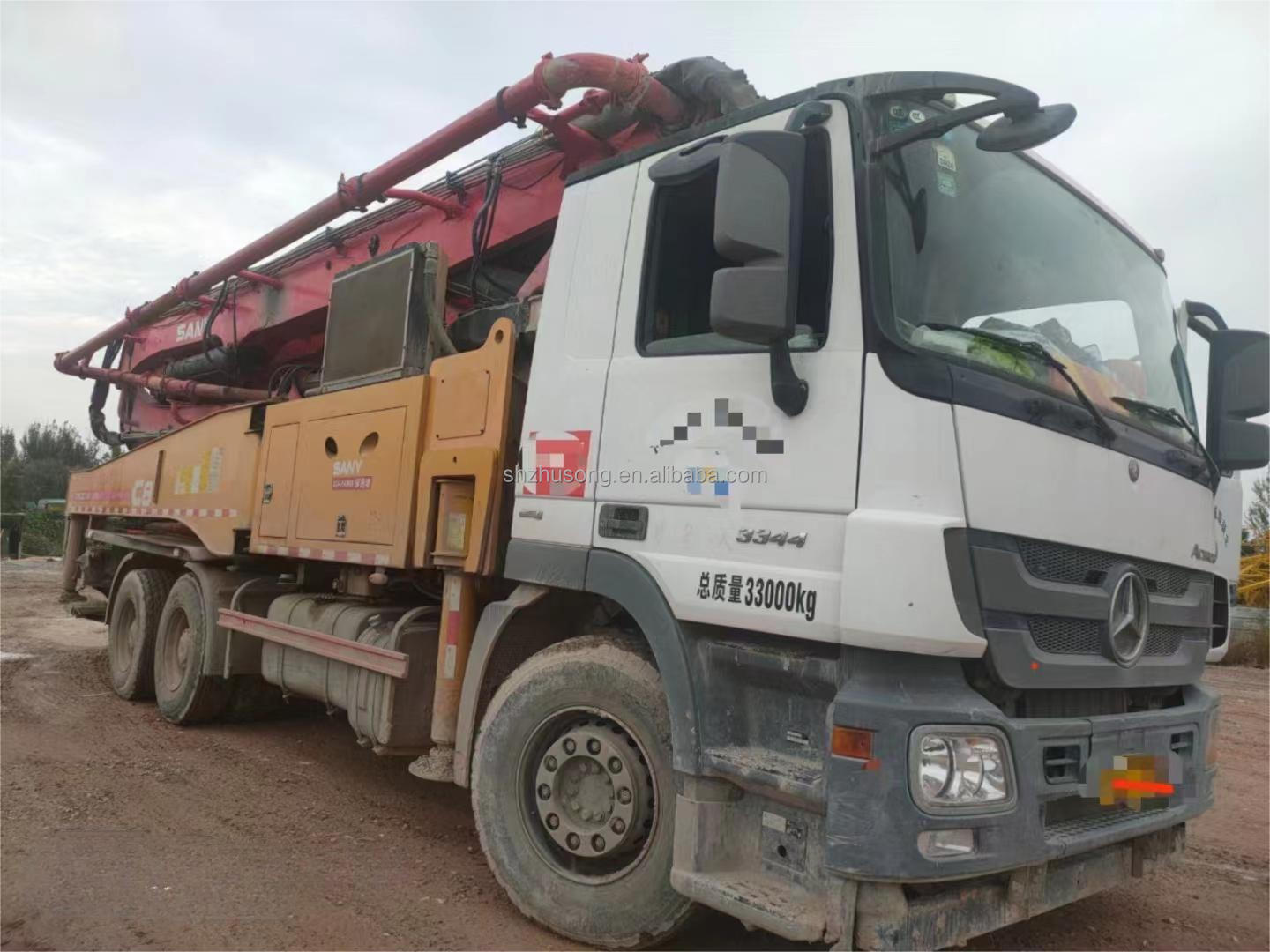 Good quality used sany truck mounted concrete pump used sany concrete pump used pump truck