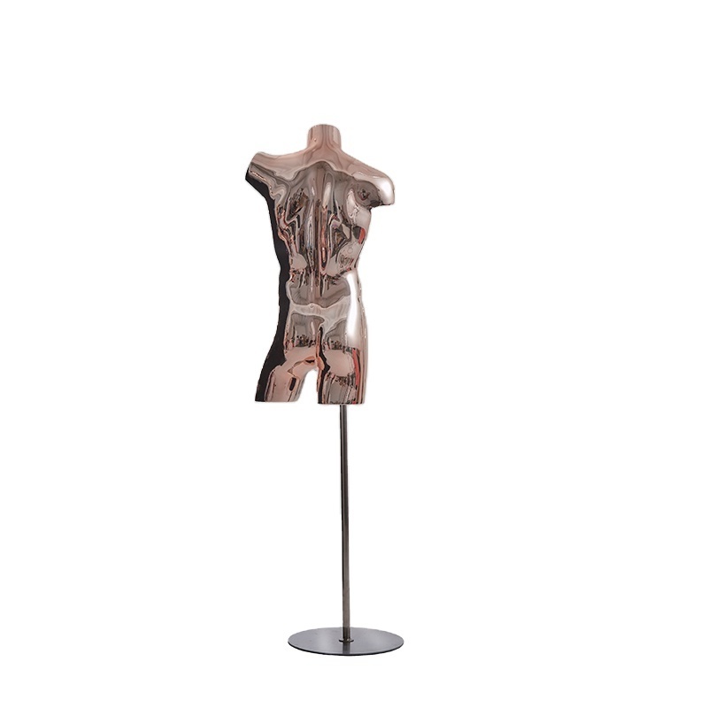 the body shop high quality fashion full body electroplating rose gold cheap mannequin