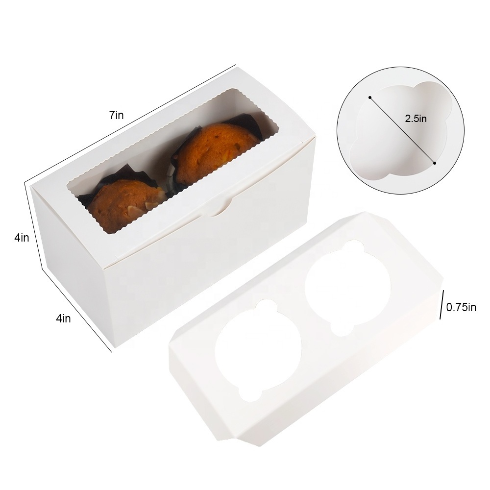 Transparent Cupcake Boxes Custom Printed Colors 8Holes12Holes 24Holes Individual Cupcake Box And Packaging