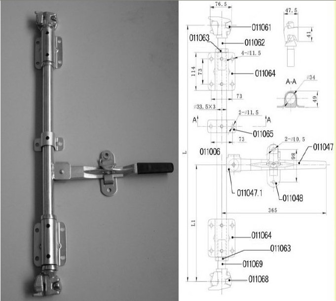 Security Shipping Container Parts Door Lock Parts