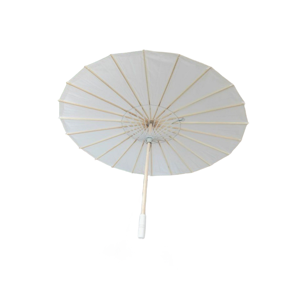 Wood Craft Paper Umbrella Custom DIY Hand-painted Blank Paper Umbrella Chinese Antique Umbrella