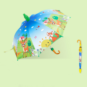 Cartoon Unicorn Printed Colorful Small Children Umbrellas For School Students Auto Kids Umbrellas