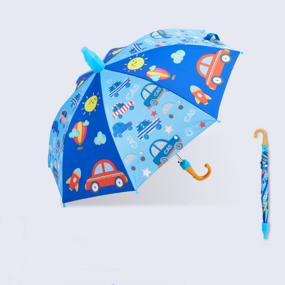 Kids Cute Umbrella Manufacturer Cartoon Children's Parent-child Umbrella Girl With Anti-drip Plastic Cover