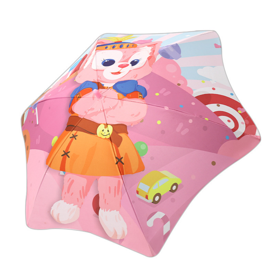 Kids Umbrella Manufacturer Cartoon Children's Umbrella Boy Girl With Anti-drip Plastic Cover