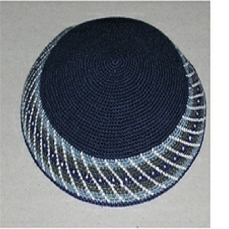 Factory Custom Jewish Head Covering,Hand Crocheted LGBT Rainbow Kippa,DMC theads Knitted Yarmulkes/Kipot/Kippot/Kipa/Kippahs