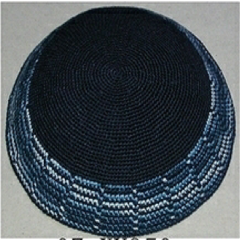 DMC Hand Knitted Kippah Hat, Thin thread Knitted Kippah, 100% Cotton DMC Crocheted Kippah Yamaka Kippa Yarmulke Skull Cap