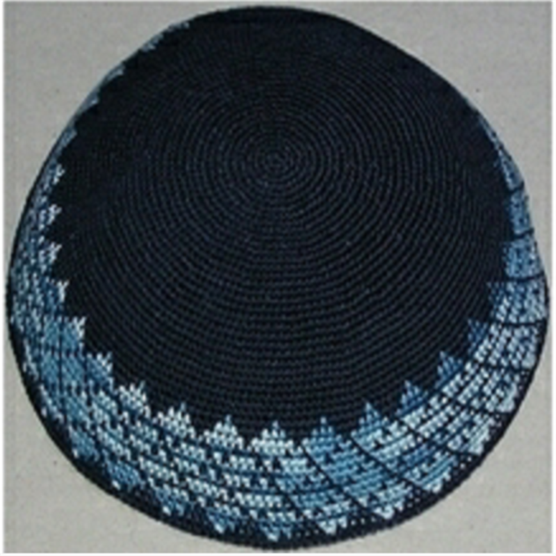 Factory Custom Jewish Head Covering,Hand Crocheted LGBT Rainbow Kippa,DMC theads Knitted Yarmulkes/Kipot/Kippot/Kipa/Kippahs