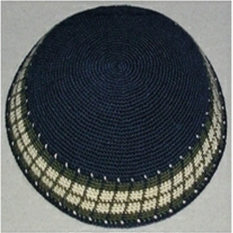 DMC Hand Knitted Kippah Hat, Thin thread Knitted Kippah, 100% Cotton DMC Crocheted Kippah Yamaka Kippa Yarmulke Skull Cap