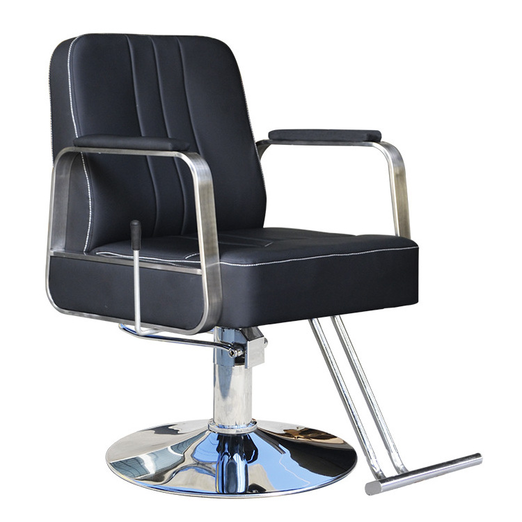 Hairdressing Furniture Barber Chair Barber Shop Equipment for Hair Salon Luxury Comfortable Pink and Gold Beauty Salon Furniture