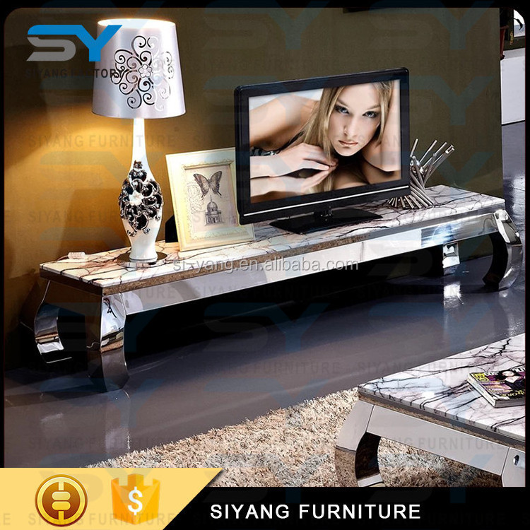 luxury art deco shelf tv stand italian marble tv stand with stone top living room DS006