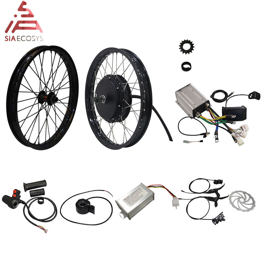 Motor Wheel Kit QS 205 V3TI 50H Electric High Power 10000W peak Spoke Hub Motor 3000W Bike Bicycle Kit