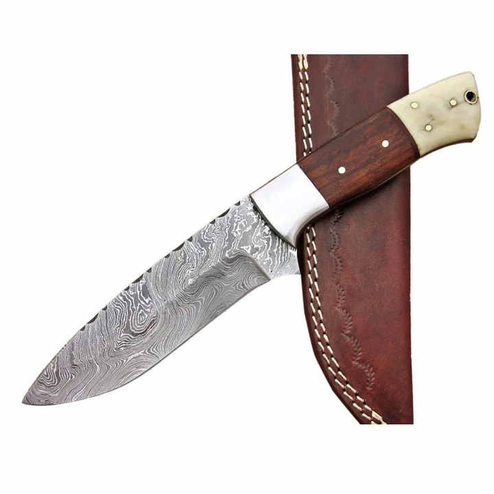 Premium Quality Custom Logo Fixed Blade Damascus Steel Hunting Survival Knife\ wholesale hunting knives