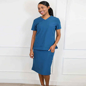 Wholesales Women's Scrub Skirts Set Doctor Hospital Uniform High Quality Professional Scrub Skirt for Nurses