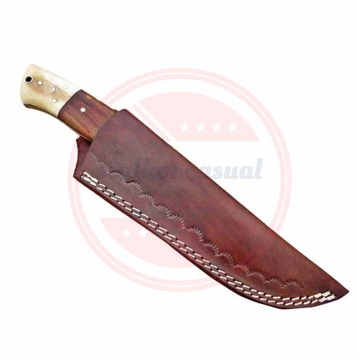 Premium Quality Custom Logo Fixed Blade Damascus Steel Hunting Survival Knife\ wholesale hunting knives