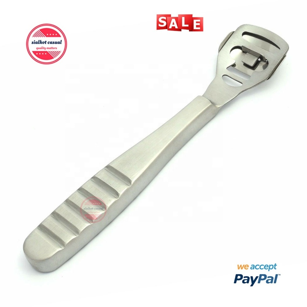 New Stainless Steel 2 pc Set Foot Skin Shaver Corn Cuticle Cutter Remover Rasp Pedicure File Foot Callus Foot Care Tool