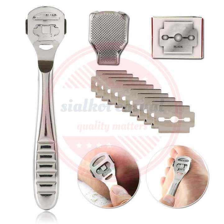 Foot Corn Remover Scraper Cuticle Dead Skin Callus Remover Stainless Steel Corn Remover