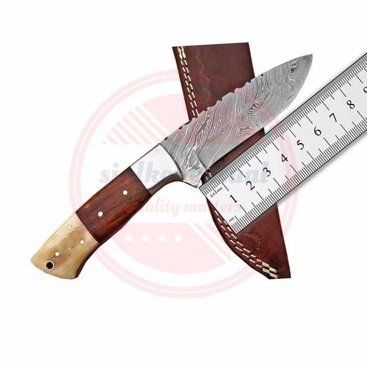 Premium Quality Custom Logo Fixed Blade Damascus Steel Hunting Survival Knife\ wholesale hunting knives