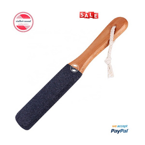 Foot File Callus Remover Foot Scrubber Professional Pedicure Foot Rasp Remover Wooden Handle