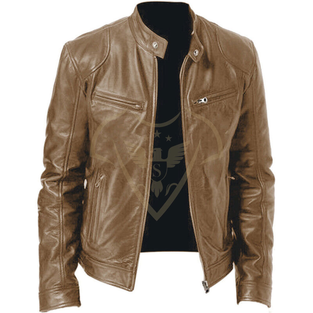 Most Comfortable Black Color Men Leather Jacket With Cheap Quality Price Black In Wholesale Price Leather Jacket