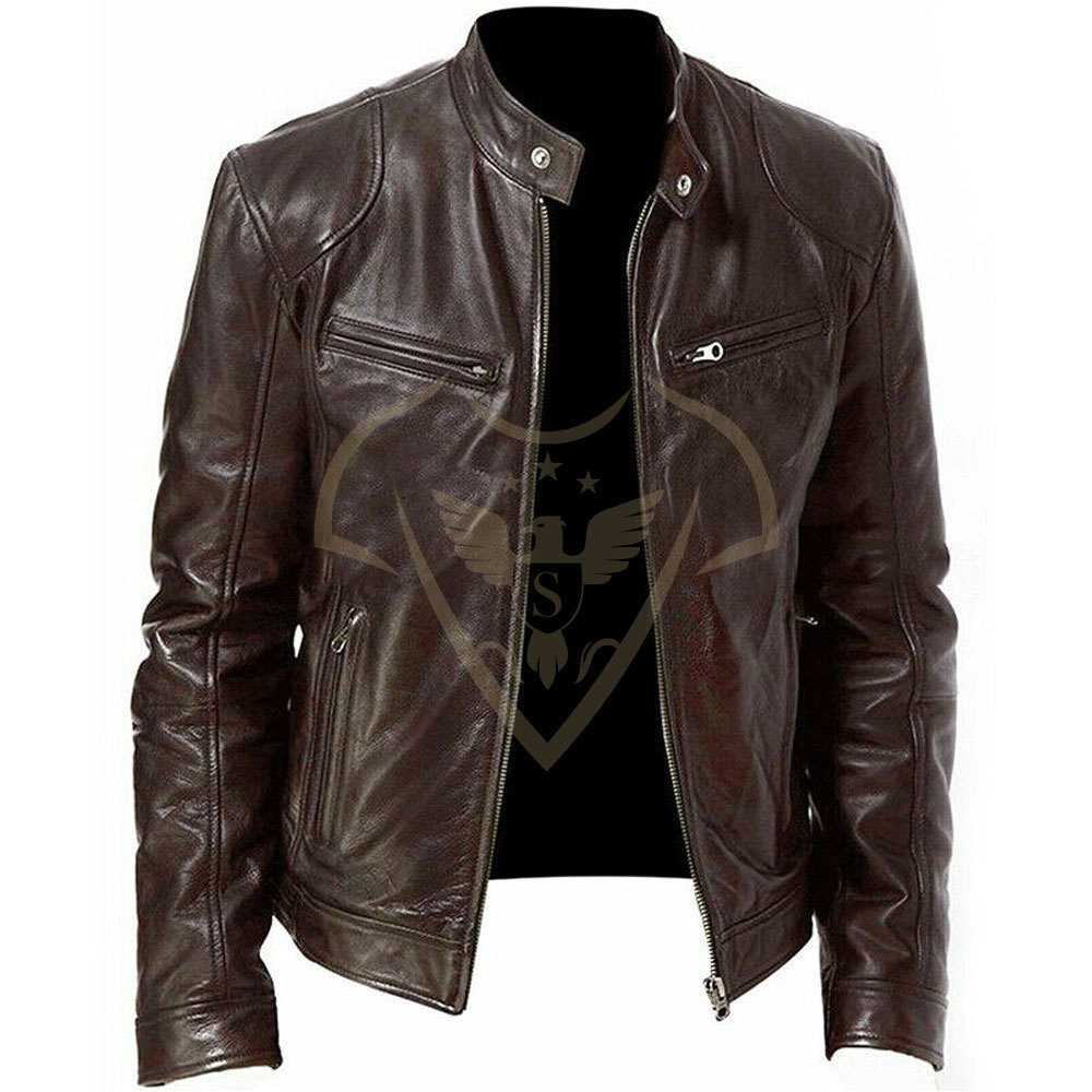 Most Comfortable Black Color Men Leather Jacket With Cheap Quality Price Black In Wholesale Price Leather Jacket