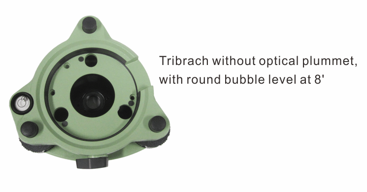 SETGEO green tribrach for total station use three jaw surveying instrument GDF111-1 base without optical plummet accessory