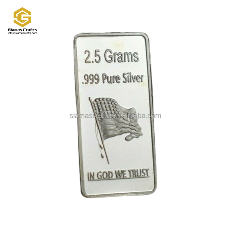 5 Grain .999 Fine Silver Bullion Bar