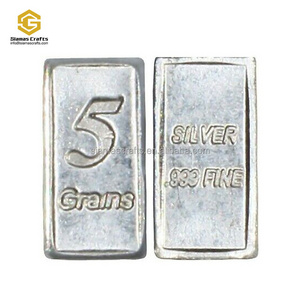 5 Grain .999 Fine Silver Bullion Bar