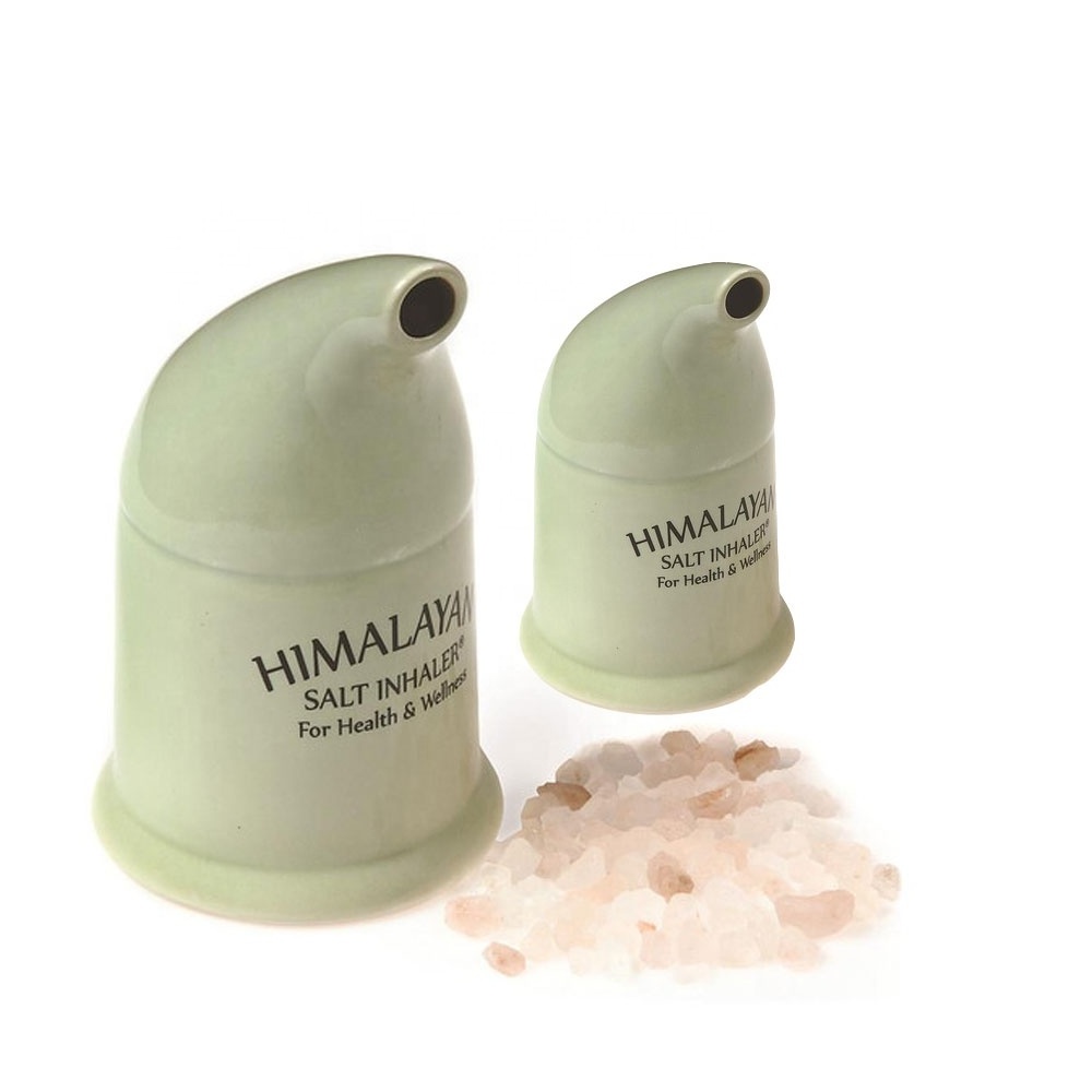 Himalayan Salt Chunks In Dark Pink Color With High Quality Inhaler For Asthma Patients-Sian Enterprises