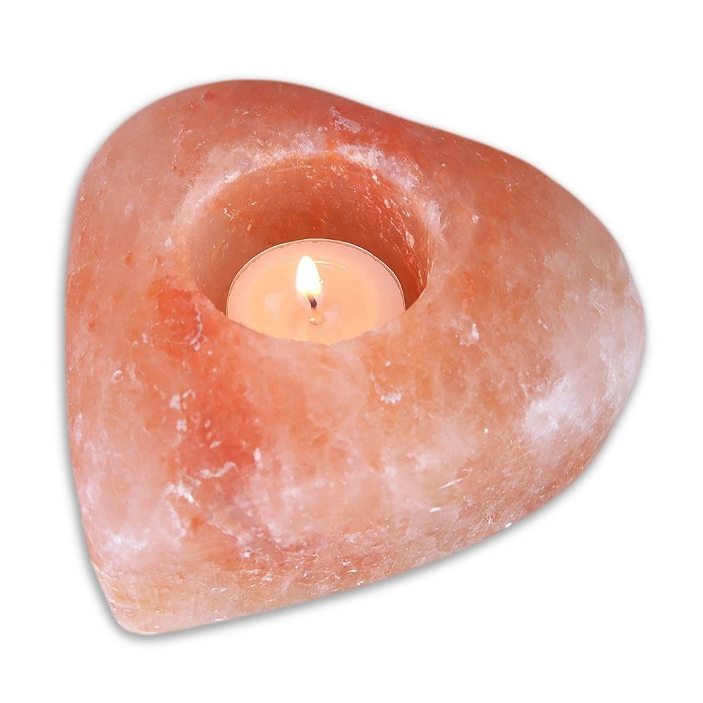 Elevate Ambiance Himalayan Salt Candle Holder Crafted Tea Light Round for Quality and Style - Sian Enterprises