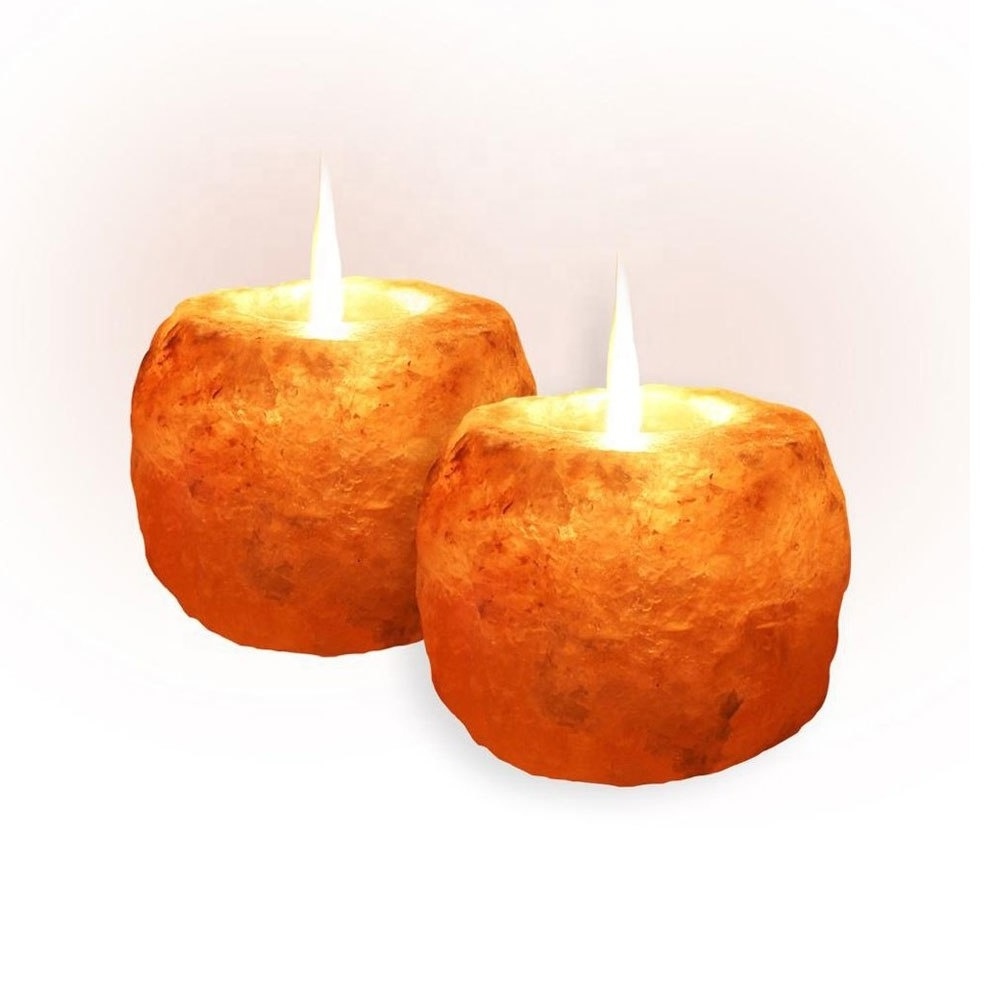 Cool High Quality Large Himalayan Salt Candle Holders Natural Salt-Sian Enterprises