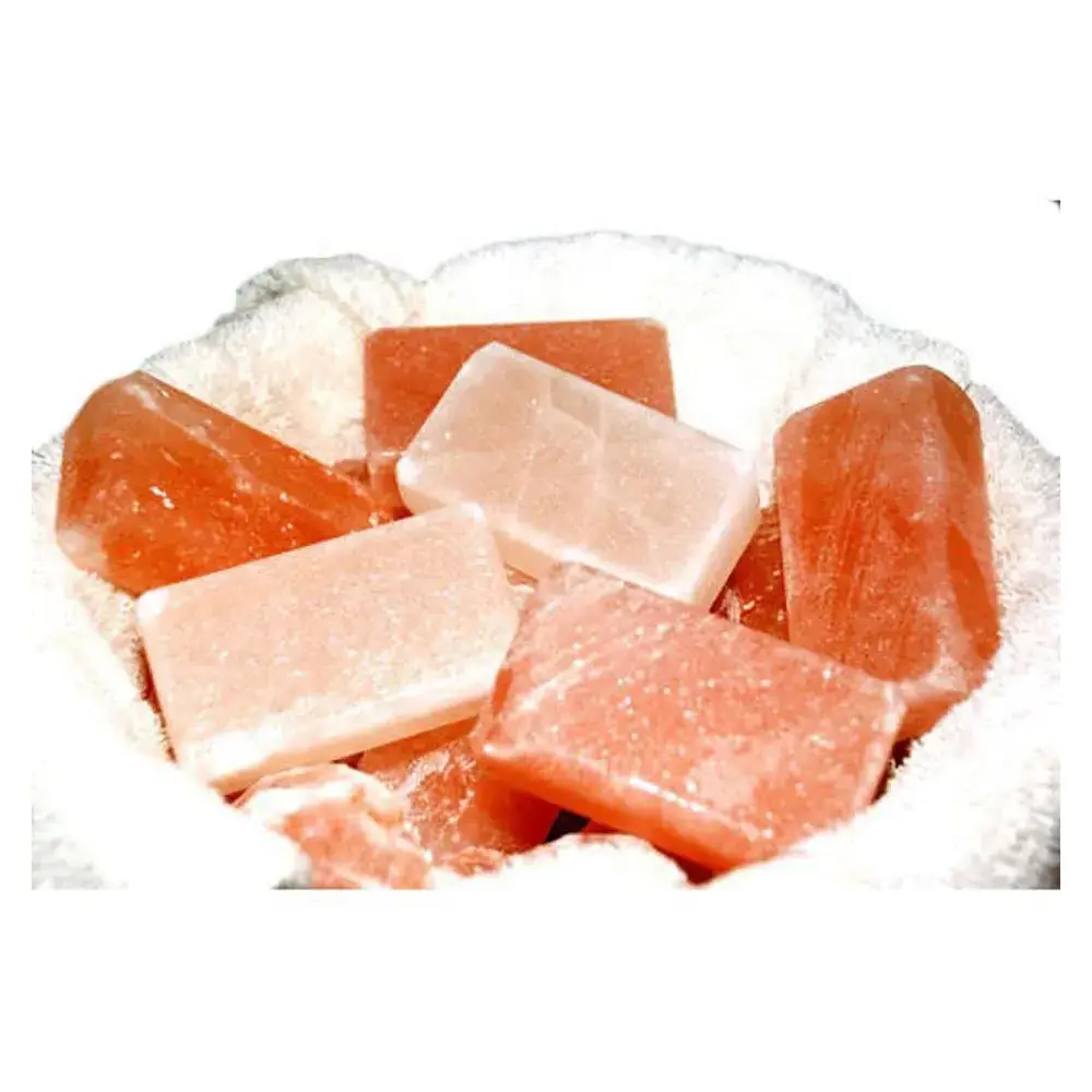 Himalayan Light Pink Crystal Salt Bar Deodorant Mineral-Based Body Massage Bar with Many Scents by Sian Enterprises