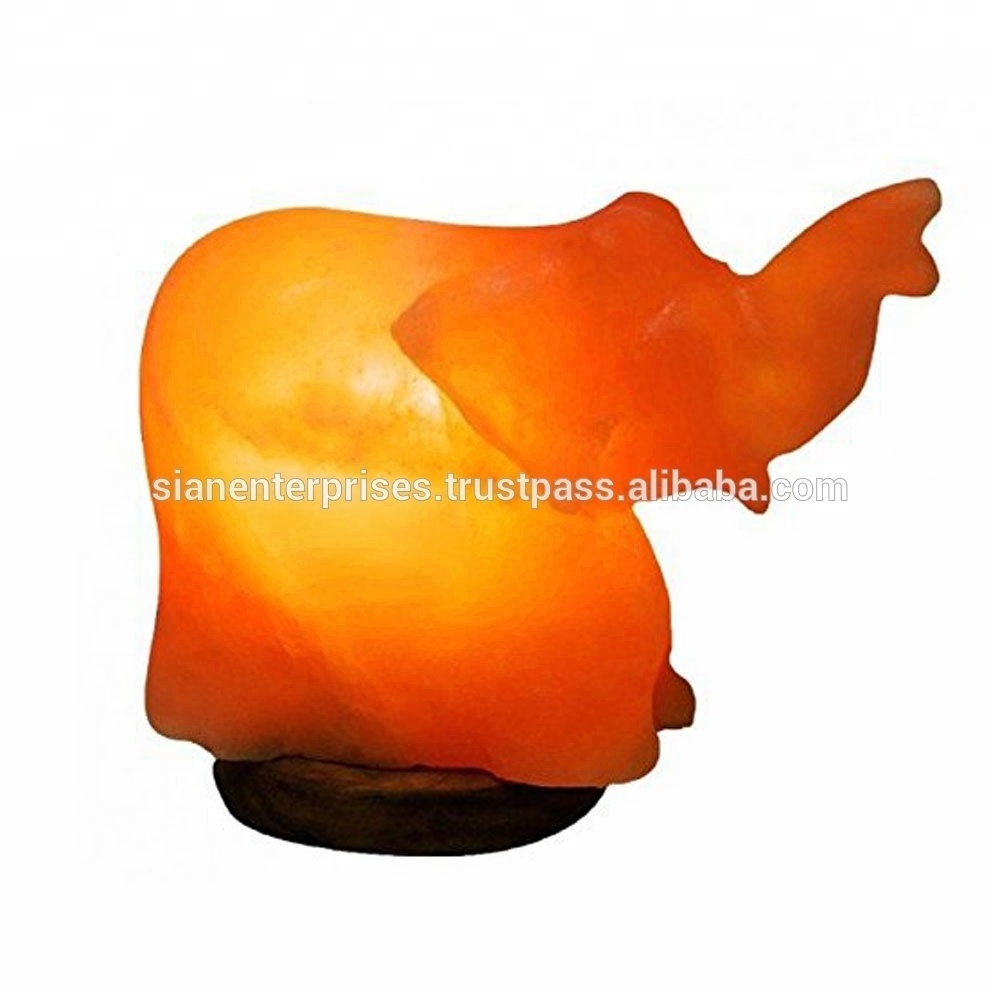 Elephant Shape Himalayan Salt Lamp Natural Himalayan Salt Rock Lamps 8-11 lbs 7.5-10