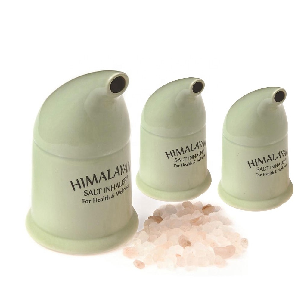 Himalayan Salt Chunks In Dark Pink Color With High Quality Inhaler For Asthma Patients-Sian Enterprises